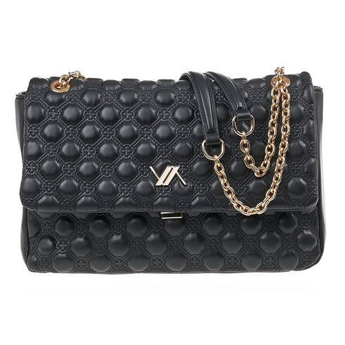 Verde Γυναικεία Τσάντα Ώμου 16-7144 Μαύρο