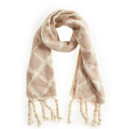 Verde Γυναικείο Κασκόλ 06-1149 Εκρού