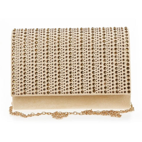 Verde Γυναικείο Τσαντάκι Βραδινό 01-1649 Μπεζ