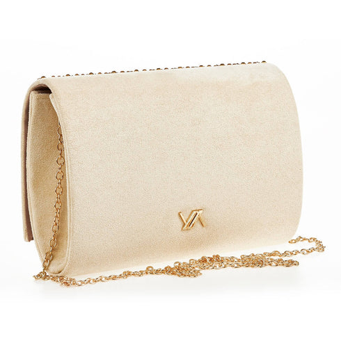 Verde Γυναικείο Τσαντάκι Βραδινό 01-1649 Μπεζ