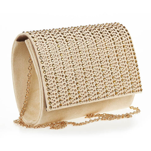 Verde Γυναικείο Τσαντάκι Βραδινό 01-1649 Μπεζ