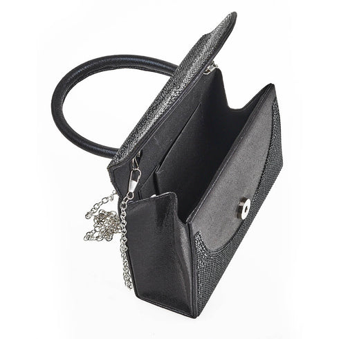 Verde Γυναικείο Τσαντάκι Βραδινό 01-1664 Μαύρο