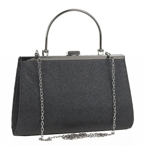 Verde Γυναικείο Τσαντάκι Βραδινό 01-1668 Μαύρο