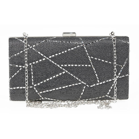 Verde Γυναικείο Βραδινό Τσαντάκι 01-1672 Μαύρο