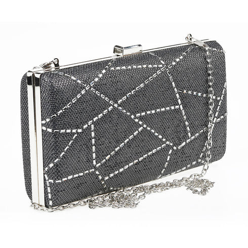 Verde Γυναικείο Βραδινό Τσαντάκι 01-1672 Μαύρο