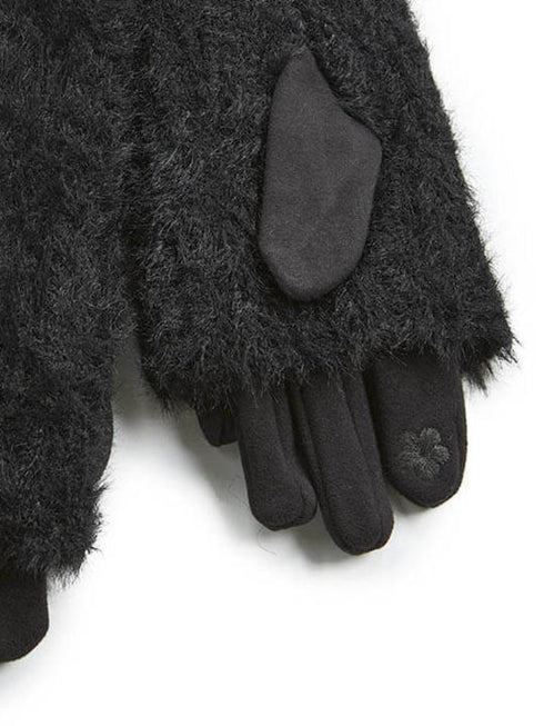 Verde Γυναικεία Γάντια 02-0705 Μαύρο