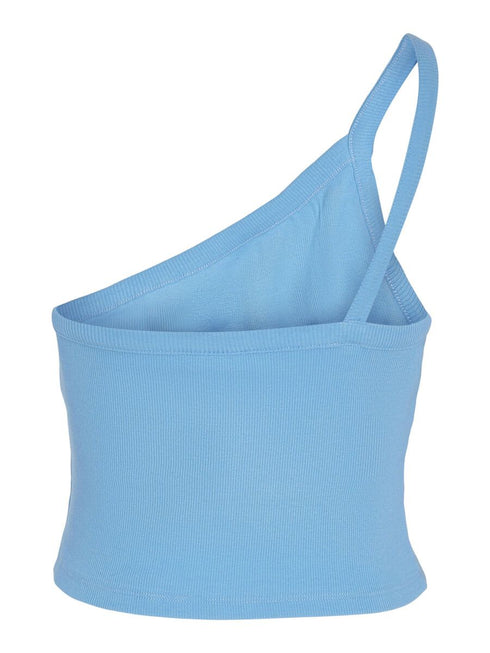 Noisy May Cropped Top Τιραντό με Έναν Ώμο Μπλέ