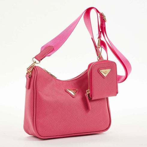 Verde Γυναικείο Τσαντάκι Βραδινό 01-1555 Φούξια