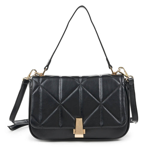 Verde Γυναικεία Τσάντα Ώμου 16-6588 Μαύρο