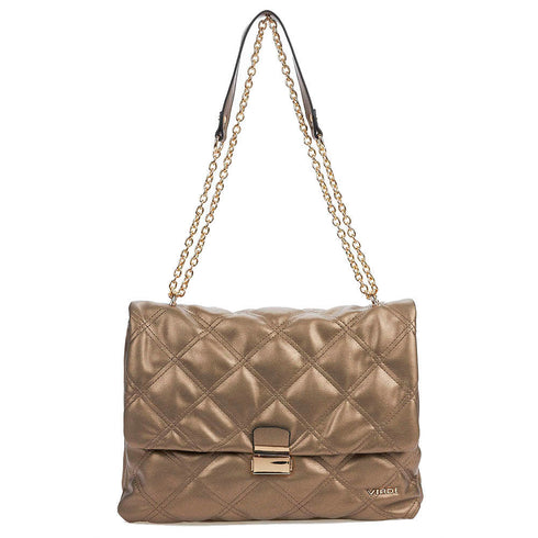 Verde Γυναικεία Τσάντα Ώμου 16-6581 Χρυσό