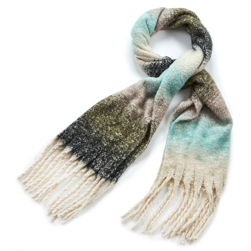 Verde Γυναικείο Κασκόλ 06-1015 Ανοιχτό Μπλέ