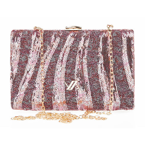 Verde Γυναικείο Τσαντάκι Βραδινό 01-1657 Μωβ