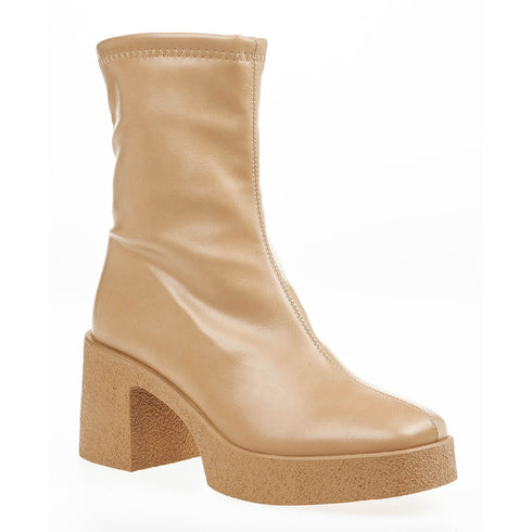 Verde Γυναικεία Μποτάκια με Εσωτερική Επένδυση Γούνας και Χοντρό Τακούνι 28-3724 Πούρου