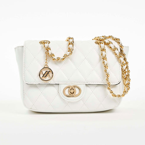 Verde Γυναικεία Τσάντα Ώμου 16-6855 Λευκό