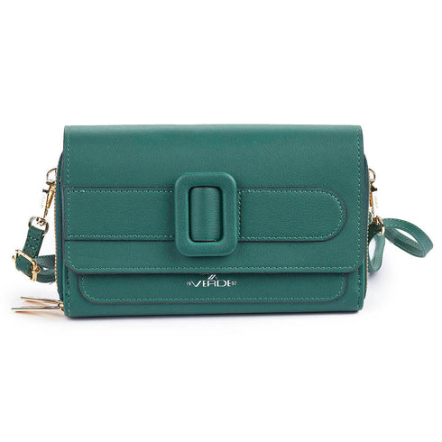 Verde Γυναικεία Τσάντα Χιαστί 16-6511 Πράσινο