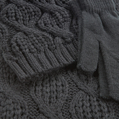 Verde Γυναικείος Σκούφος - Κασκόλ/Λαιμός - Γάντια 12-0337 Μαύρο