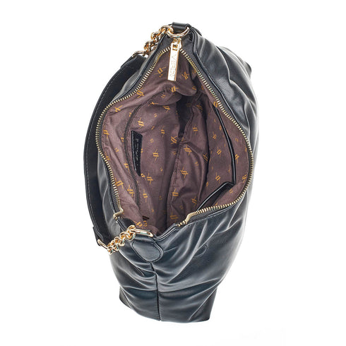 Verde Γυναικεία Τσάντα Ώμου 16-6997 Μαύρο