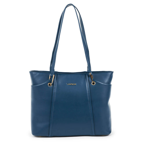 Verde Γυναικεία Τσάντα Ώμου 16-6623 Μπλέ