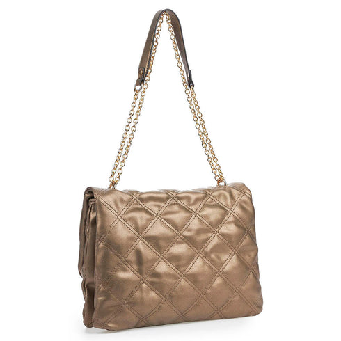 Verde Γυναικεία Τσάντα Ώμου 16-6581 Χρυσό