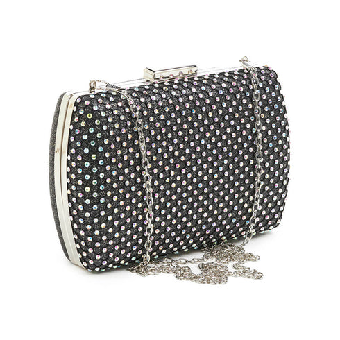 Verde Γυναικείο Τσαντάκι Βραδινό 01-1534 Μαύρο