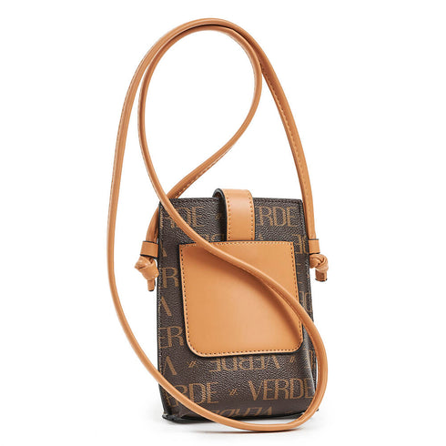 Verde Γυναικεία Τσάντα Χιαστί 16-6734 Καφέ