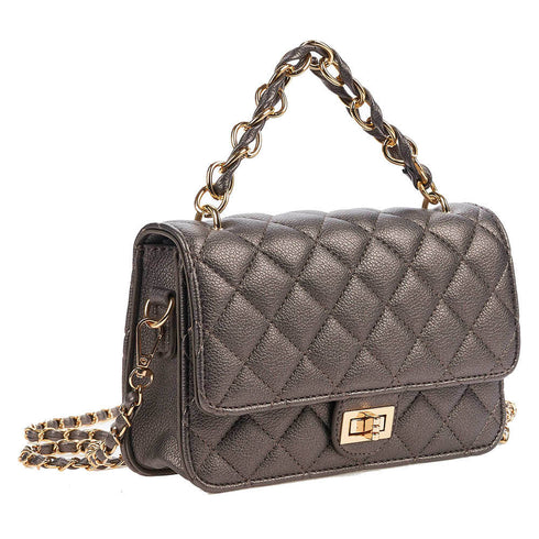 Verde Γυναικείο Τσαντάκι Βραδινό 01-1521 Σκούρο Γκρί