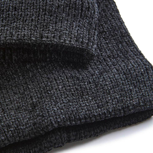 Verde Aνδρικός Σκούφος σετ με Κασκόλ-Λαιμός 60-0005 Μαύρο