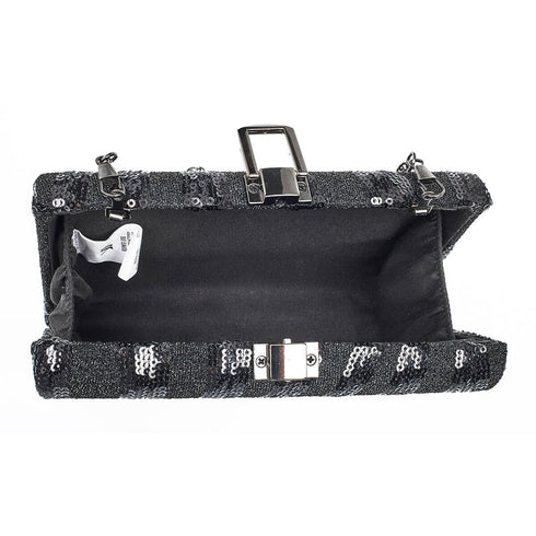 Verde Γυναικείο Τσαντάκι Βραδινό 01-1657 Μαύρο