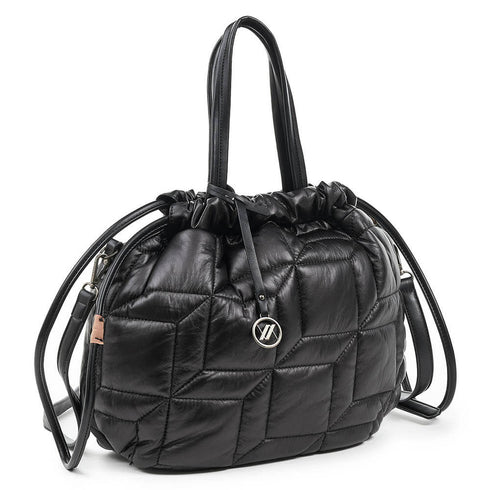 Verde Γυναικεία Τσάντα Χειρός - Χιαστί 16-6655 Μαύρο