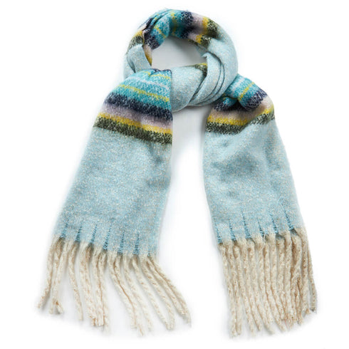 Verde Γυναικείο Κασκόλ 06-1013 Ανοιχτό Μπλέ