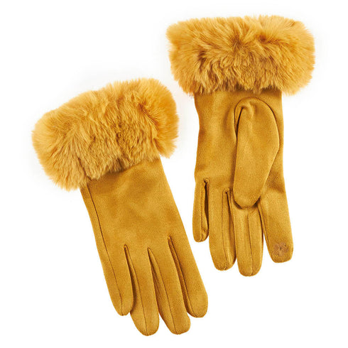 Verde Γυναικεία Γάντια 02-0653 Μουσταρδί