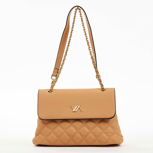 Verde Γυναικεία Τσάντα Ώμου 16-6857 Μπέζ