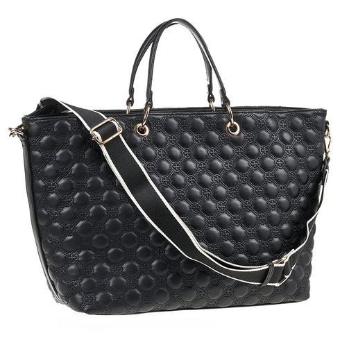 Verde Γυναικεία Τσάντα Χειρός-Ώμου 16-7143 Μαύρο