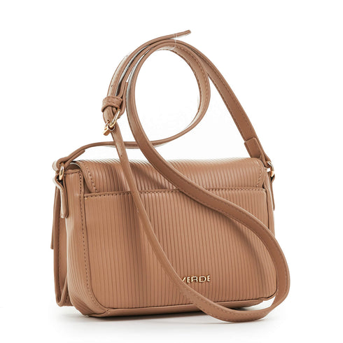 Verde Γυναικεία Τσάντα Χιαστί 16-6775 Φυσικό Ρόζ