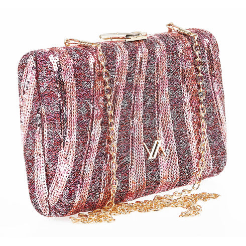 Verde Γυναικείο Τσαντάκι Βραδινό 01-1657 Μωβ