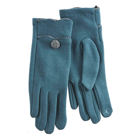 Verde Γυναικεία Γάντια 02-0685 Πετρόλ