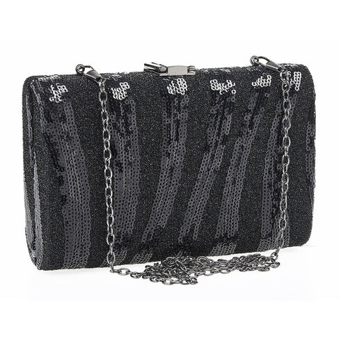 Verde Γυναικείο Τσαντάκι Βραδινό 01-1657 Μαύρο