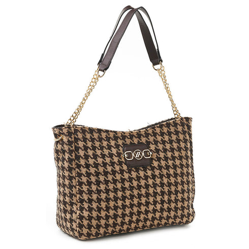 Verde Γυναικεία Τσάντα Ώμου 16-6564 Καφέ