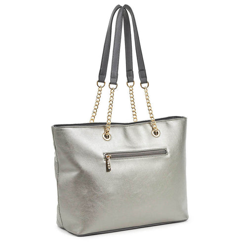 Verde Γυναικεία Τσάντα Ώμου 16-6636 Σκούρο Γκρί