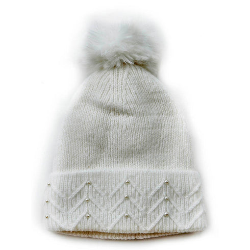 Verde Γυναικείος Σκούφος 12-0331 Λευκό