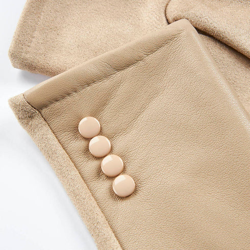 Verde Γυναικεία Γάντια 02-0690 Μπέζ