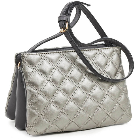 Verde Γυναικεία Τσάντα Χιαστί 16-6637 Σκούρο Γκρί
