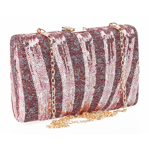 Verde Γυναικείο Τσαντάκι Βραδινό 01-1657 Μωβ