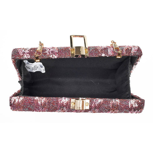 Verde Γυναικείο Τσαντάκι Βραδινό 01-1657 Μωβ