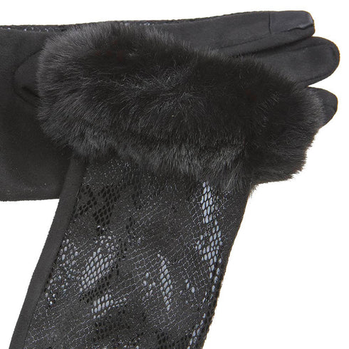 Verde Γυναικεία Γάντια 02-0728 Μαύρο