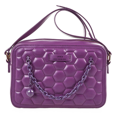 Verde Γυναικεία Τσάντα Ώμου 16-7053 Μωβ