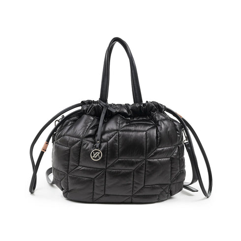 Verde Γυναικεία Τσάντα Χειρός - Χιαστί 16-6655 Μαύρο