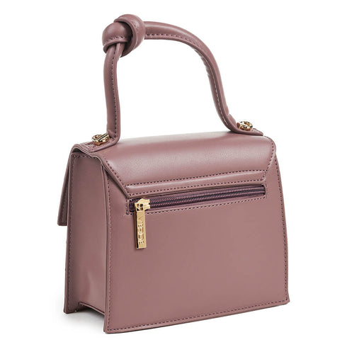 Verde Γυναικεία Τσάντα Χειρός 16-6619 Λιλά