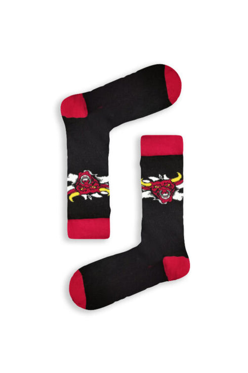 Κάλτσα Unisex με Σχέδιο Bulls Black