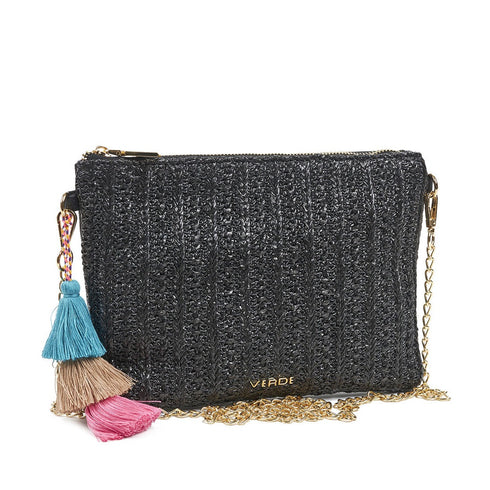 Verde Γυναικείο Τσαντάκι Βραδινό 01-1488 Μαύρο